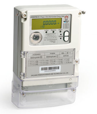 IEC 62056 61 เครื่องวัดพลังงานหลายอัตรา Rs485 มัลติเฟสสมาร์ทมิเตอร์ 3 เฟส 4 สาย