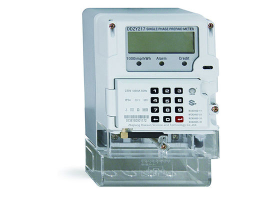 มาตรฐาน IEC เครื่องวัดไฟฟ้าอัจฉริยะเฟสเดียว 120V 220V