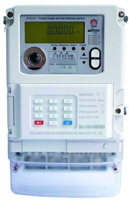 IEC62056 21 เครื่องวัดไฟฟ้า 3 เฟส 240v เครื่องวัดการใช้พลังงาน 5 80 A 10100 A