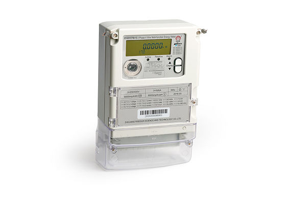 IEC 62056 46 AMI Smart Meter เครื่องวัดพลังงานสามเฟสสี่สายมัลติฟังก์ชั่น